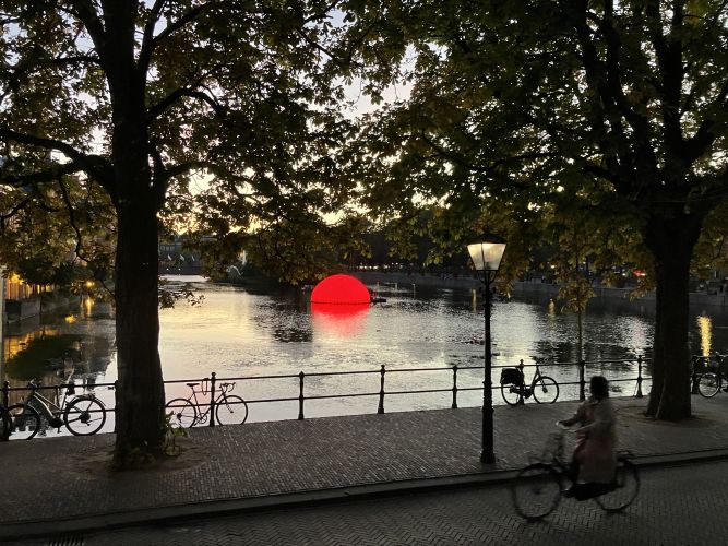 Sunset in The Hague 2022 bike photo by Rodrigues Rijnierse3